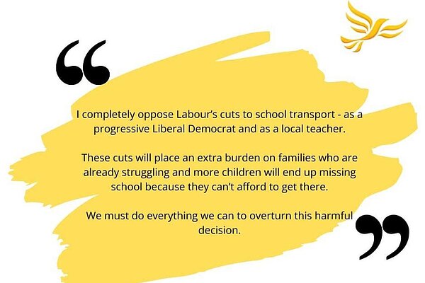 David's opposition to school transport cuts