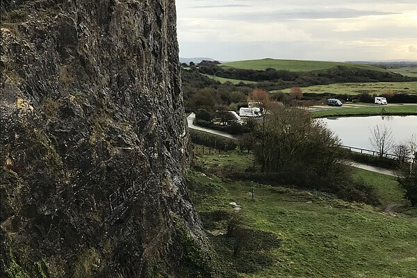 Uphill quarry